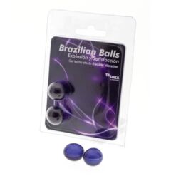 Comprar TALOKA - BRAZILIAN BALLS GEL EXCITANTE EFECTO VIBRACIÓN ELÉCTRICA 2 BOLAS al mejor precio - Envíos Discretos