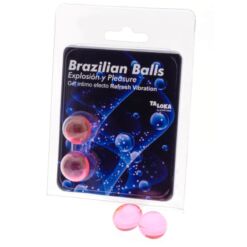 Comprar TALOKA - BRAZILIAN BALLS GEL EXCITANTE EFECTO VIBRACIÓN REFRESCANTE 2 BOLAS al mejor precio - Envíos Discretos