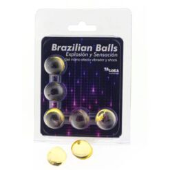 Comprar TALOKA - BRAZILIAN BALLS GEL EXCITANTE EFECTO VIBRACIÓN Y SHOCK 5 BOLAS al mejor precio - Envíos Discretos