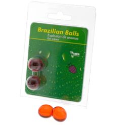 Comprar TALOKA - BRAZILIAN BALLS GEL ÍNTIMO FRESA 2 BOLAS al mejor precio - Envíos Discretos