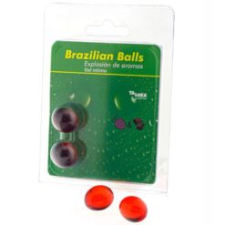 Comprar TALOKA - BRAZILIAN BALLS GEL ÍNTIMO FRESA & CHOCOLATE 2 BOLAS al mejor precio - Envíos Discretos
