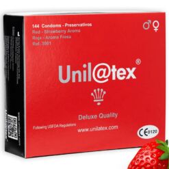 Comprar UNILATEX - PRESERVATIVOS ROJOS/FRESA 144 UDS al mejor precio - Envíos Discretos