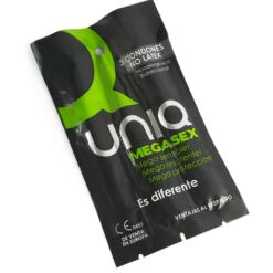 Comprar UNIQ - MEGASEX PRESERVATIVOS SENSITIVOS CON LIGUERO SIN LATEX 3 UNIDADES al mejor precio - Envíos Discretos