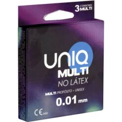 Comprar UNIQ - MULTI PRESERVATIVOS SIN LATEX 3 UNIDADES al mejor precio - Envíos Discretos