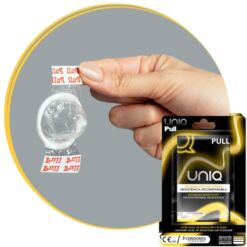 Comprar UNIQ - PULL PRESERVATIVOS CON TIRAS SIN LÁTEX 3 UNIDADES al mejor precio - Envíos Discretos
