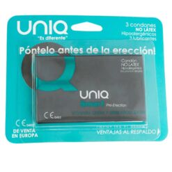 Comprar UNIQ - SMART PRESERVATIVOS PRE-ERECCIÓN SIN LATEX 3 UNIDADES al mejor precio - Envíos Discretos