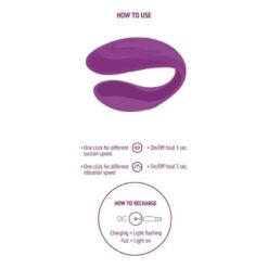 Comprar XOCOON - BOUND LOVE VIBRADOR PARA PAREJAS MORADO al mejor precio - Envíos Discretos