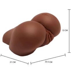 Comprar ACT - BIG ASS MASTURBADOR REALISTA CON VIBRADOR MARRÓN al mejor precio - Envíos Discretos