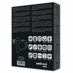 Comprar ADDICTED TOYS - ANILLA PENE CON PLUG ANAL CONTROL REMOTO NEGRO RECARGABLE al mejor precio - Envíos Discretos