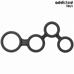 Comprar ADDICTED TOYS - ANILLO PARA EL PENE CON DIVISORES PARA TESTÍCULOS al mejor precio - Envíos Discretos