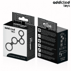 Comprar ADDICTED TOYS - ANILLO PARA EL PENE CON DIVISORES PARA TESTÍCULOS al mejor precio - Envíos Discretos