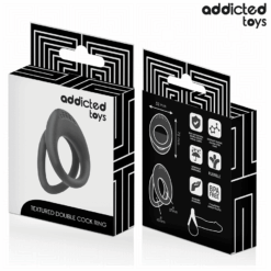 Comprar ADDICTED TOYS - ANILLO TEXTURIZADO DOBLE PARA EL PENE al mejor precio - Envíos Discretos