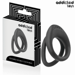 Comprar ADDICTED TOYS - ANILLO TEXTURIZADO DOBLE PARA EL PENE al mejor precio - Envíos Discretos