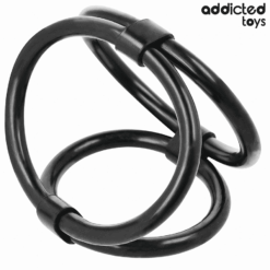 Comprar ADDICTED TOYS - ANILLO TRIPLE PARA EL PENE al mejor precio - Envíos Discretos