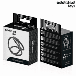 Comprar ADDICTED TOYS - ANILLO TRIPLE PARA EL PENE al mejor precio - Envíos Discretos