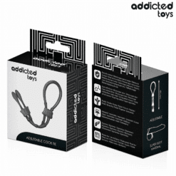 Comprar ADDICTED TOYS - CUERDA SILICONA AJUSTABLE PARA EL PENE al mejor precio - Envíos Discretos