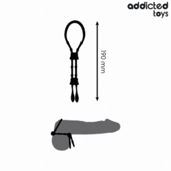 Comprar ADDICTED TOYS - CUERDA SILICONA AJUSTABLE PARA EL PENE al mejor precio - Envíos Discretos