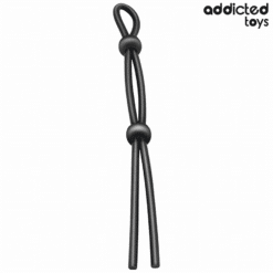 Comprar ADDICTED TOYS - CUERDA SILICONA PARA EL PENE DE LAZO DOBLE al mejor precio - Envíos Discretos