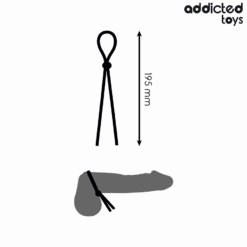 Comprar ADDICTED TOYS - CUERDA SILICONA PARA EL PENE DE LAZO SIMPLE al mejor precio - Envíos Discretos