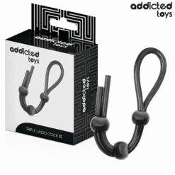 Comprar ADDICTED TOYS - CUERDA SILICONA PARA EL PENE DE LAZO TRIPLE al mejor precio - Envíos Discretos