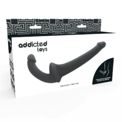 Comprar ADDICTED TOYS - DILDO CON ARNÉS SIN SUJECIÓN NEGRO al mejor precio - Envíos Discretos