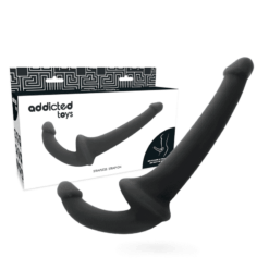 Comprar ADDICTED TOYS - DILDO CON ARNÉS SIN SUJECIÓN NEGRO al mejor precio - Envíos Discretos