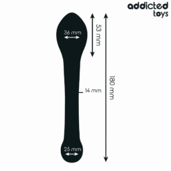 Comprar ADDICTED TOYS - ESTIMULADOR ANAL DOBLE SILICONA 18 CM al mejor precio - Envíos Discretos