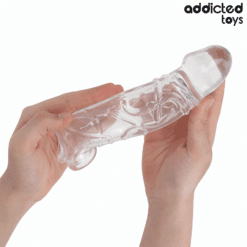 Comprar ADDICTED TOYS - EXTENSOR PARA EL PENE TRANSPARENTE 27 CM al mejor precio - Envíos Discretos