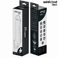 Comprar ADDICTED TOYS - FUNDA PARA EL PENE TRANSPARENTE TALLA S 23 CM al mejor precio - Envíos Discretos