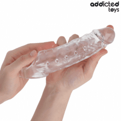 Comprar ADDICTED TOYS - FUNDA PARA EL PENE TRANSPARENTE TALLA S 23 CM al mejor precio - Envíos Discretos