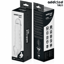 Comprar ADDICTED TOYS - FUNDAS PARA EL PENE TRANSPARENTE TALLA M 27 CM al mejor precio - Envíos Discretos