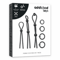 Comprar ADDICTED TOYS - KIT DE 7 ANILLAS SILICONA FLEXIBLE al mejor precio - Envíos Discretos