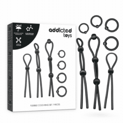 Comprar ADDICTED TOYS - KIT DE 7 ANILLAS SILICONA FLEXIBLE al mejor precio - Envíos Discretos