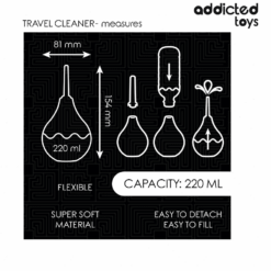 Comprar ADDICTED TOYS - LIMPIADOR ANAL DE VIAJE TALLA L 220 ML al mejor precio - Envíos Discretos