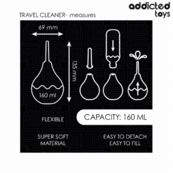 Comprar ADDICTED TOYS - LIMPIADOR ANAL DE VIAJE TALLA M 160 ML al mejor precio - Envíos Discretos
