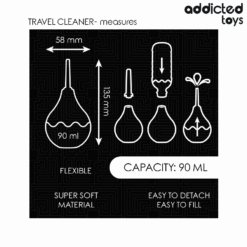 Comprar ADDICTED TOYS - LIMPIADOR ANAL DE VIAJE TALLA S 90 ML al mejor precio - Envíos Discretos