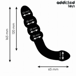 Comprar ADDICTED TOYS - MASAJEADOR ANAL DOBLE SILICONA 16,5 CM al mejor precio - Envíos Discretos