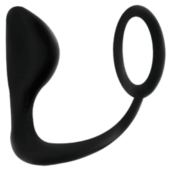 Comprar ADDICTED TOYS - PLUG ANAL CON ANILLO PENE NEGRO al mejor precio - Envíos Discretos