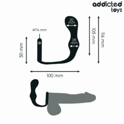 Comprar ADDICTED TOYS - PLUG ANAL CON ANILLO SILICONA MODELO 3 al mejor precio - Envíos Discretos