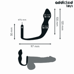 Comprar ADDICTED TOYS - PLUG ANAL CON ANILLO SILICONA MODELO 2 al mejor precio - Envíos Discretos