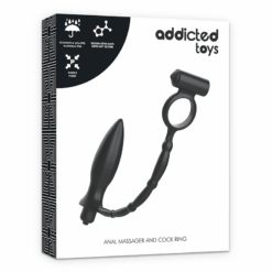 Comprar ADDICTED TOYS - PLUG ANAL CON ANILLO VIBRADOR al mejor precio - Envíos Discretos