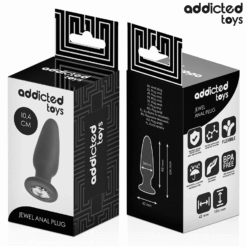 Comprar ADDICTED TOYS - PLUG ANAL CON JOYA SILICONA TALLA M 10,4 CM al mejor precio - Envíos Discretos