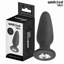 Comprar ADDICTED TOYS - PLUG ANAL CON JOYA SILICONA TALLA M 10,4 CM al mejor precio - Envíos Discretos