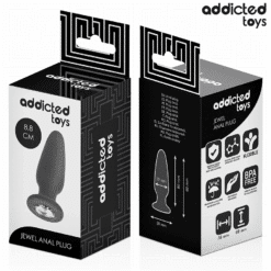 Comprar ADDICTED TOYS - PLUG ANAL CON JOYA SILICONA TALLA S 8,8 CM al mejor precio - Envíos Discretos