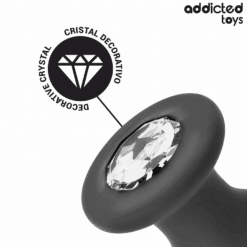Comprar ADDICTED TOYS - PLUG ANAL CON JOYA SILICONA TALLA S 8,8 CM al mejor precio - Envíos Discretos