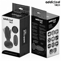 Comprar ADDICTED TOYS - PLUG ANAL CON LENGUA VIBRADORA Y CONTROL REMOTO al mejor precio - Envíos Discretos