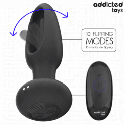 Comprar ADDICTED TOYS - PLUG ANAL CON LENGUA VIBRADORA Y CONTROL REMOTO al mejor precio - Envíos Discretos