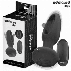 Comprar ADDICTED TOYS - PLUG ANAL CON LENGUA VIBRADORA Y CONTROL REMOTO al mejor precio - Envíos Discretos