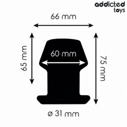 Comprar ADDICTED TOYS - PLUG ANAL HUECO EXTREM SILICONA TALLA S 7,5 CM al mejor precio - Envíos Discretos