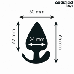 Comprar ADDICTED TOYS - PLUG ANAL SILICONA TALLA M 6,6 CM al mejor precio - Envíos Discretos